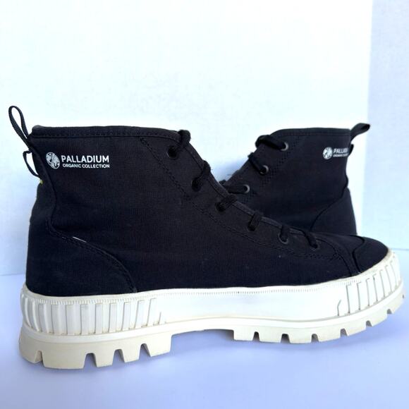 Palladium Pallashock Organic 2 Platform Black High Top Y2K Preppy M 11 W 12.5 - Picture 9 of 12
